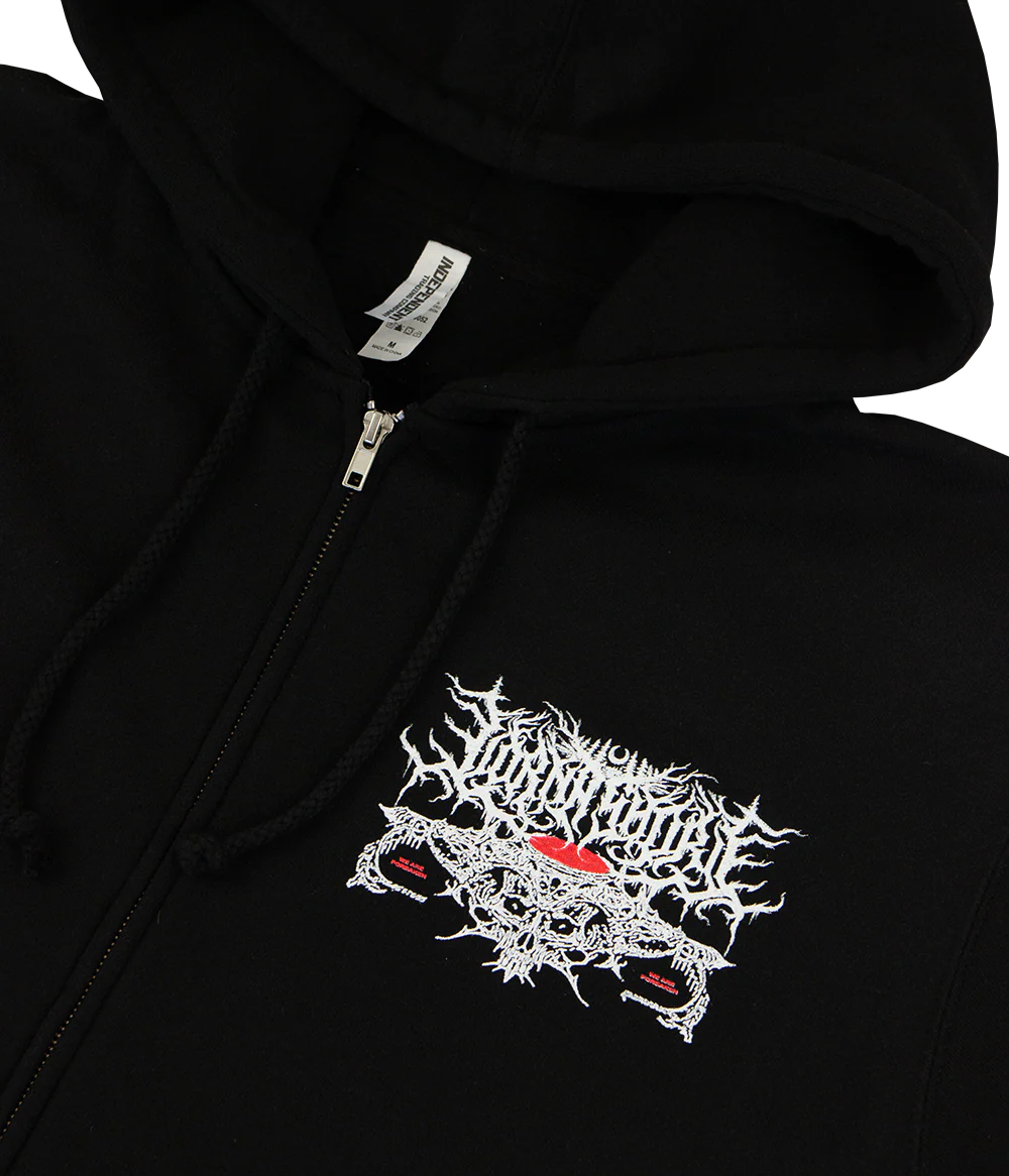 Lorna Shore Damned Zip Hooded Sweatshirt - Image 3