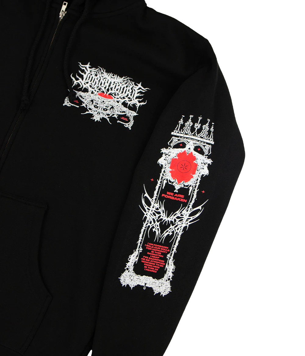 Lorna Shore Damned Zip Hooded Sweatshirt - Image 4