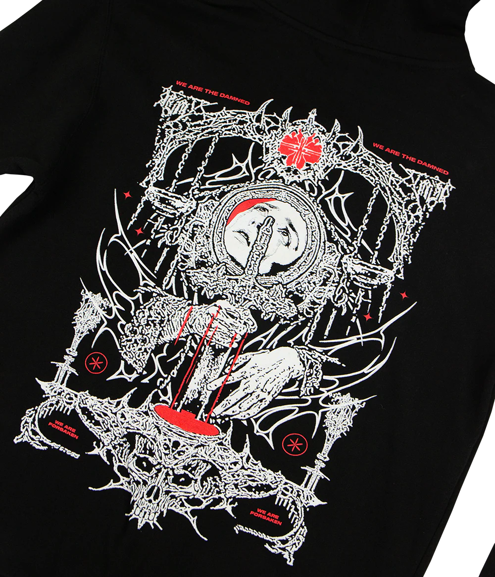 Lorna Shore Damned Zip Hooded Sweatshirt - Image 6