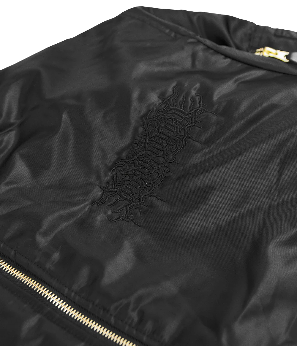 Lorna Shore Embroidered Bomber Jacket - Image 3