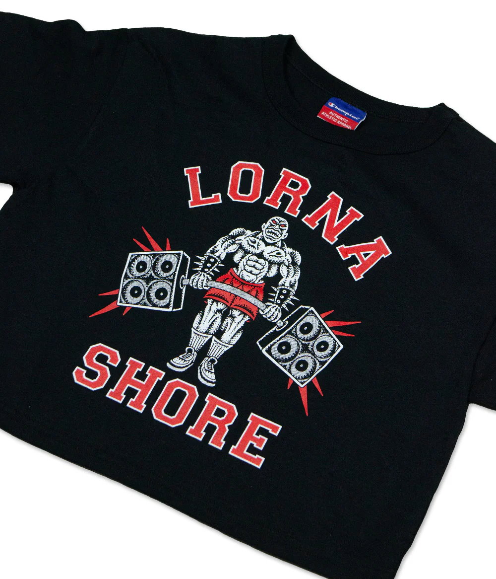 Lorna Shore No Pain No Gain Champion Womens Crop Shirt (b) - Image 2