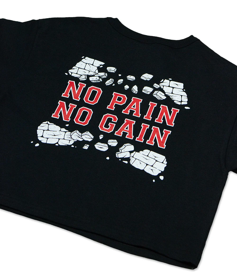 Lorna Shore No Pain No Gain Champion Womens Crop Shirt (b) - Image 3