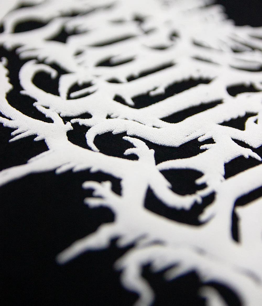 Lorna Shore White Logo Puff Shirt (Gildan Hammer) - Image 3