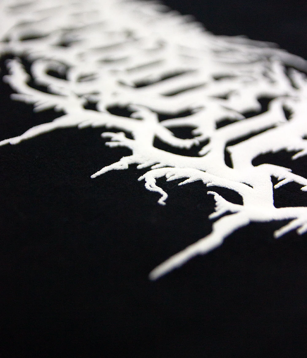Lorna Shore White Logo Puff Shirt (Gildan Hammer) - Image 4