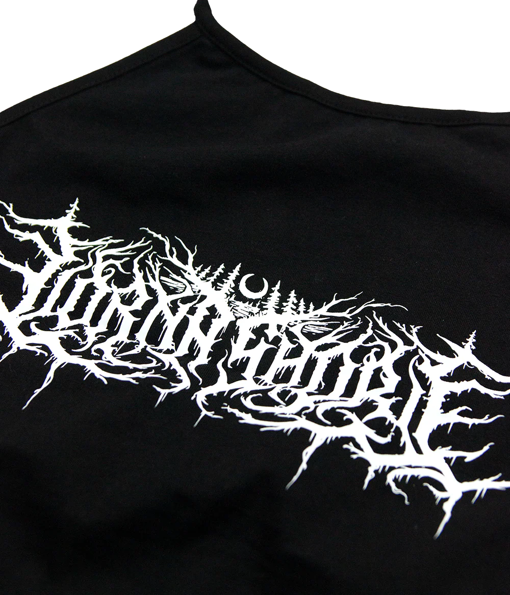 Lorna Shore Womens Logo Halter Crop Top - Image 3